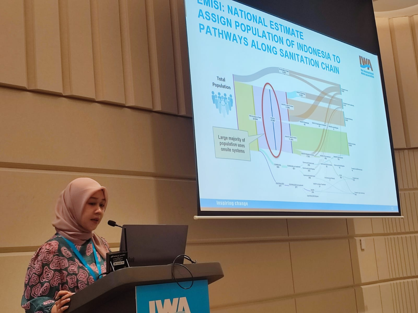 Dinda Fauzai at IWA Conference Bangkok